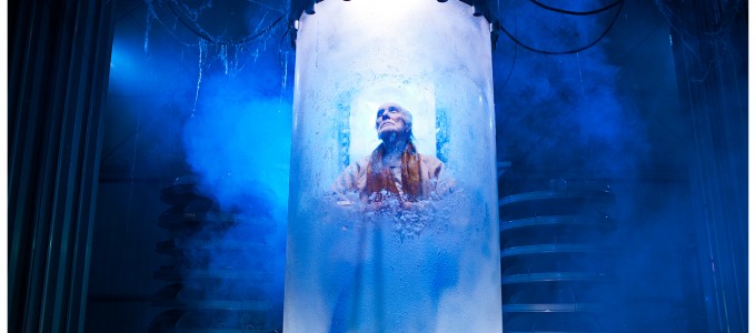 God trapped in a cryo chamber from the feature film 'Heaven is Hell' by cinematographer 'Jason Kraynek'