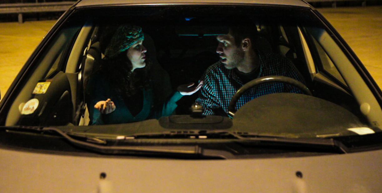 AYI commercial series Dating 101 actors in a car parking lot at night shot and directed by Jason Kraynek