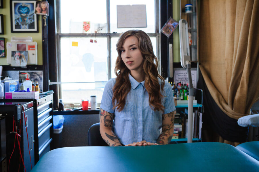 Commercial photography image for tattoo artists at work by Jason Kraynek