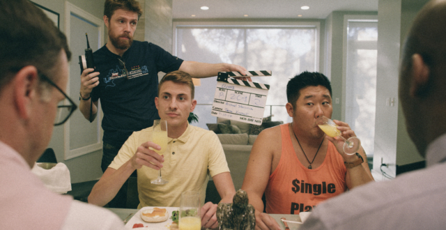 behind the scenes image for the web series "Queers!" shot by cinematographer Jason Kraynek