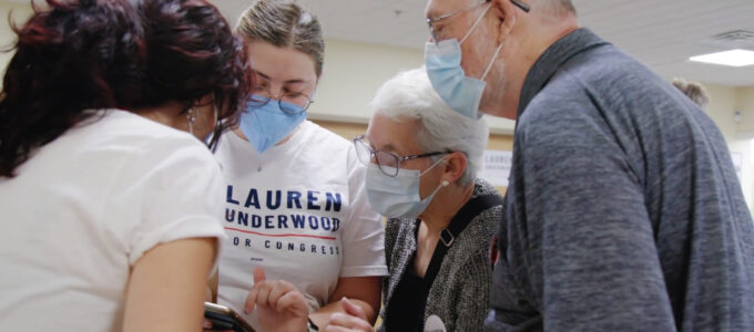 US Congress member Lauren Underwood event documentary video shot by cinematographer Jason Kraynek