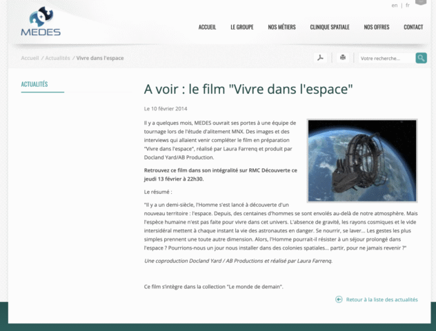 Houston Space Center documentary footage from "Vivre Dans L'Espace" shot by cinematographer Jason Kraynek