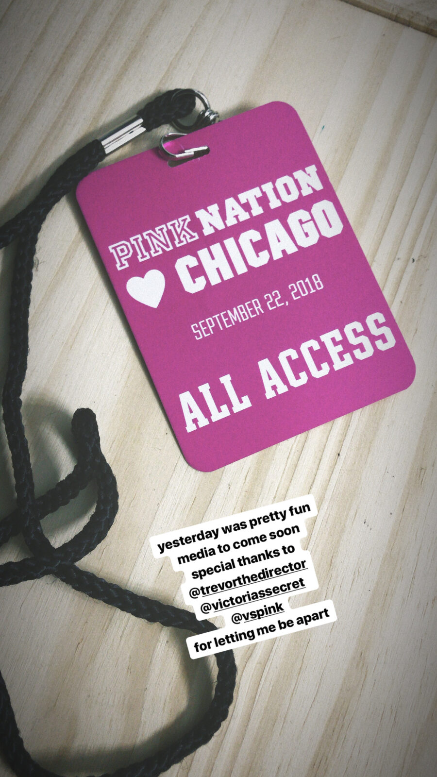 Behind the scenes images from the Marshmello and VS Pink event in Chicago.