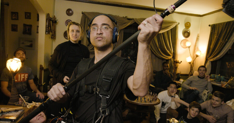 Behind the scenes during the filming of "Fire Together", a documentary featuring the worlds best dancers and performers