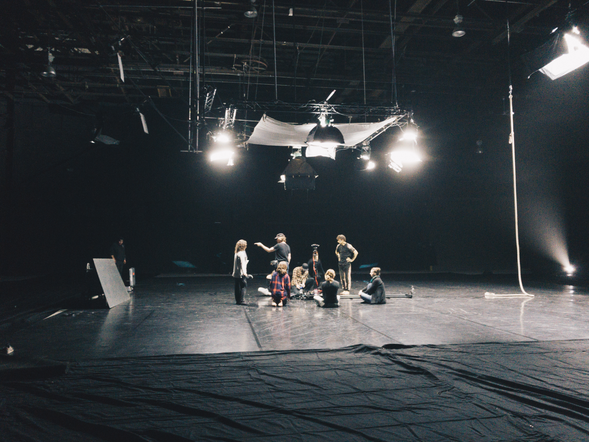 Behind the scenes during the filming of "Fire Together", a documentary featuring the worlds best dancers and performers