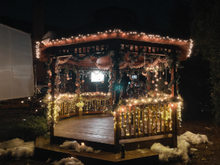 Behind the scenes from the ION movie 'the Christmas Thief' by cinematographer Jason Kraynek