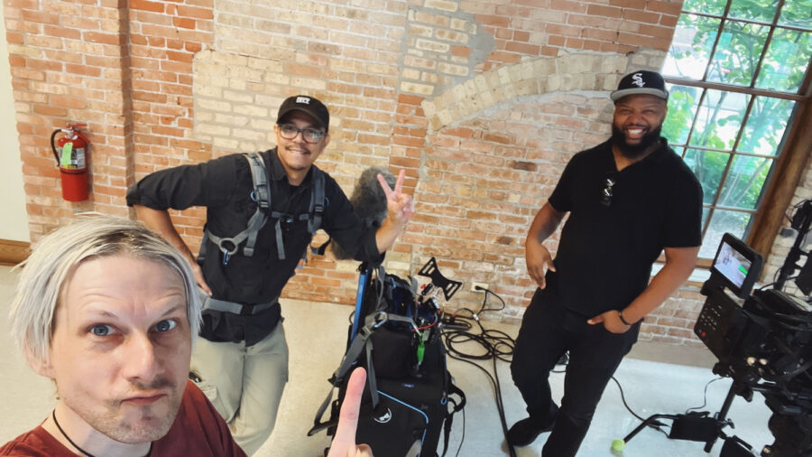 Jason Kraynek. Behind the scenes of the film shoot for UPS