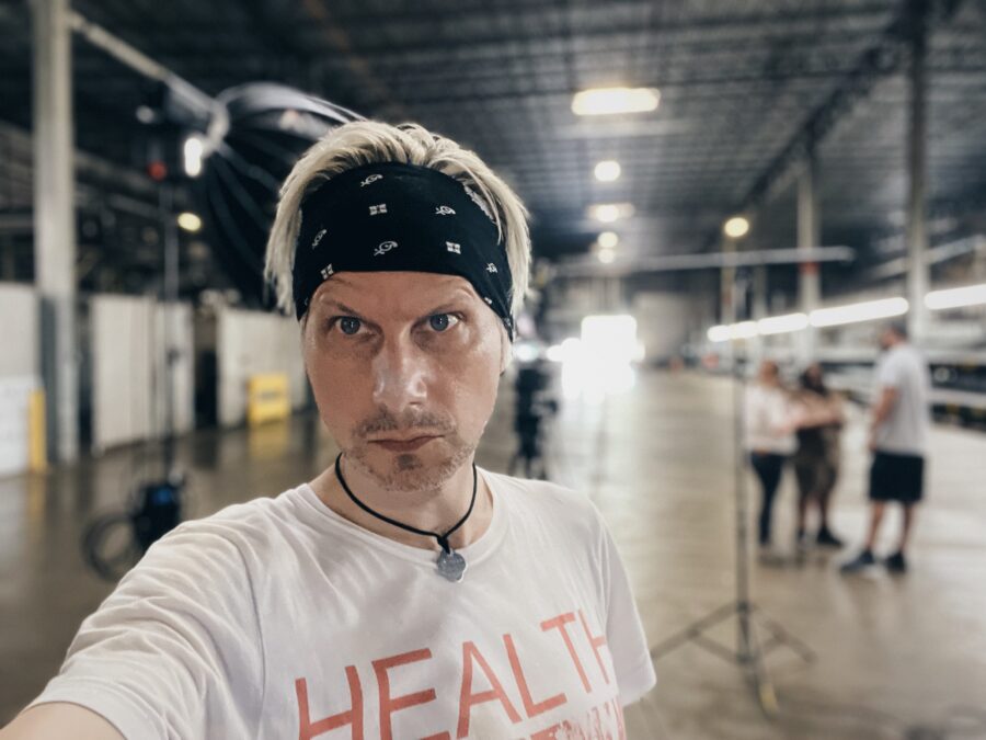 Jason Kraynek. Behind the scenes of the film shoot for UPS